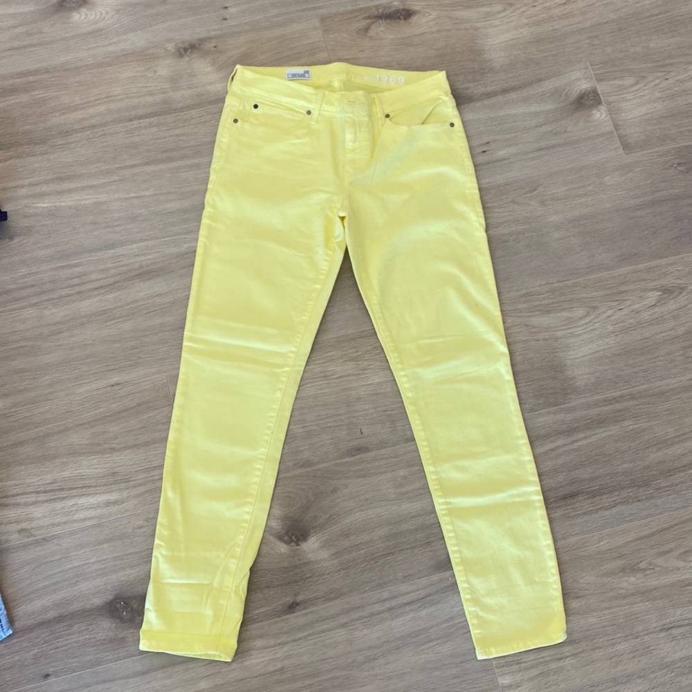 The Gap Yellow Jeans